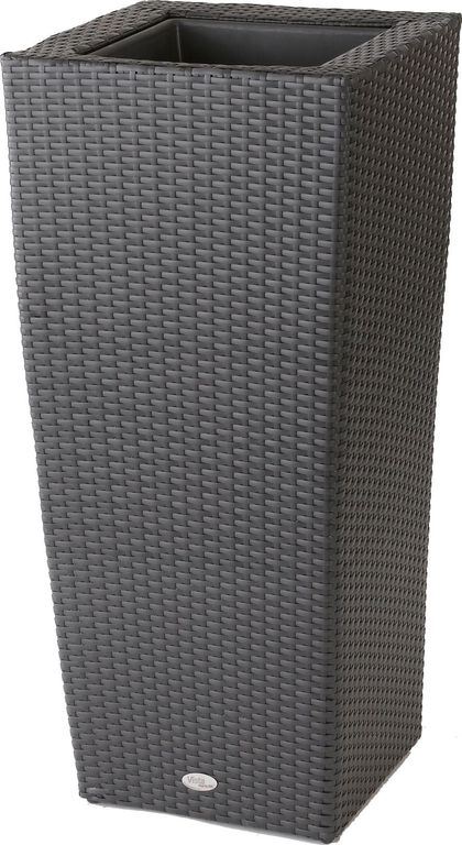 PLANTER W/SAUCER RD SPLTR 16IN