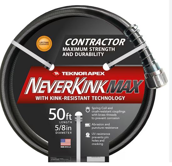 NEVERKINK GARDEN HOSE 5/8 50FT