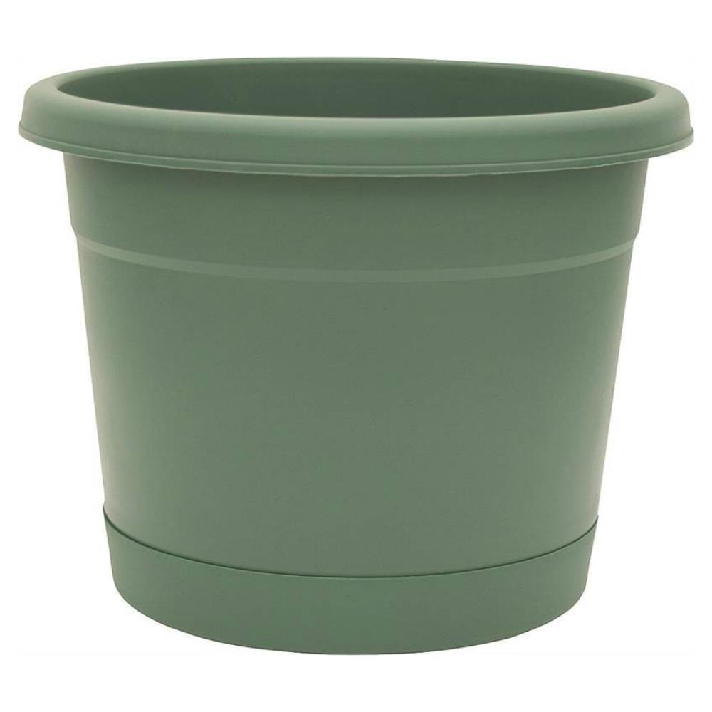 PLANTER/SAUCER GREEN 20IN