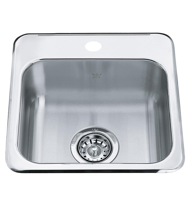 KINDRED SGL BAR SINK SS 8" 19X17
