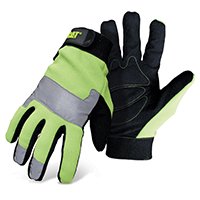 GLOVE HI-VIS PADDED PALM MED