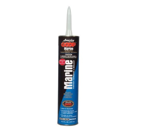 Eclectic 172012 Marine Adhesive Caulk, Clear, 10.2 oz Tube