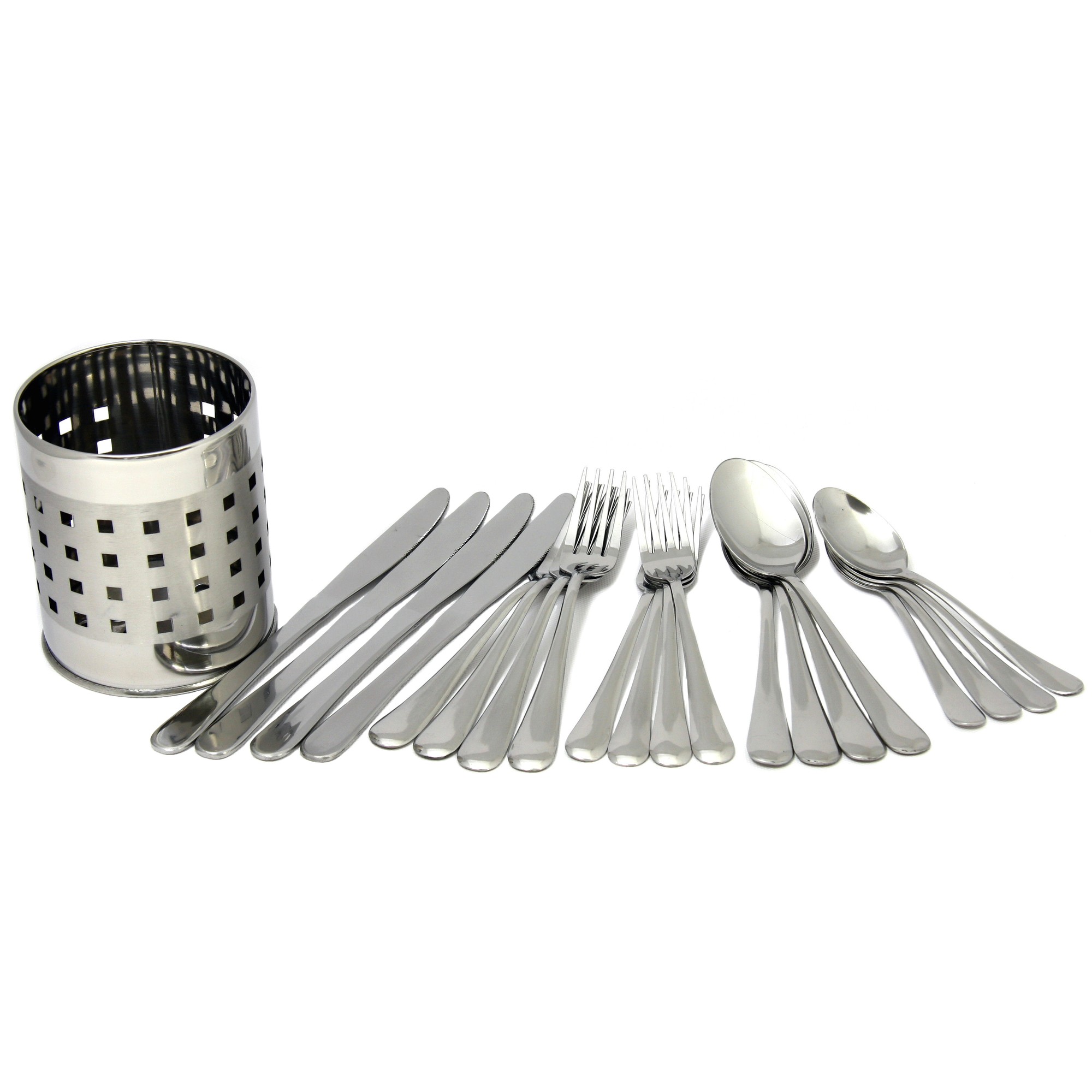 Chef Craft 21710 Flatware Set, 20-Piece, Stainless Steel