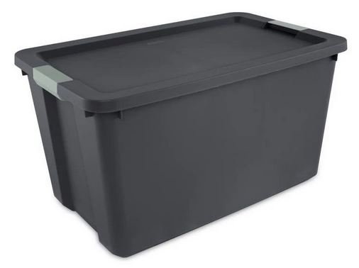 STERILITE TOTE LATCH GRY 34GAL