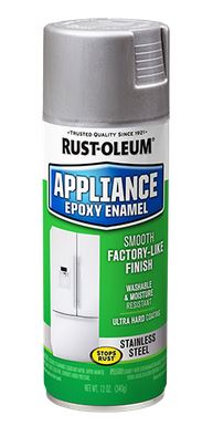 RUST-OLEUM 7881830 Ultra-Hard Appliance Epoxy Spray Paint, Gloss, White, 12