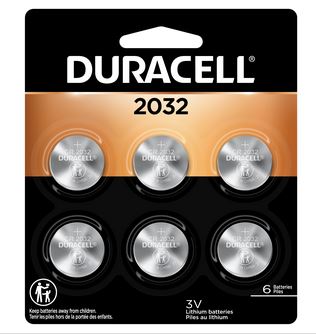 DURACELL BATTERY 2032 3V 6PK