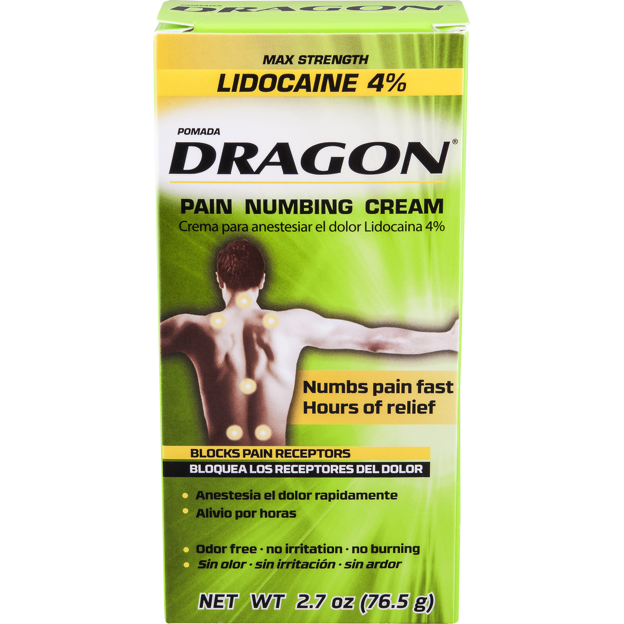 DRAGON PAIN RELIEF LIDOCAINE 2.7
