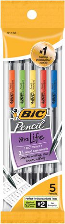 BIC PENCIL X-SMOOTH MED 5PK