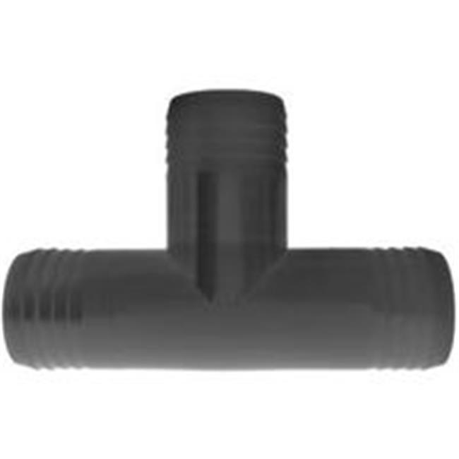 HOSE ADAPTER TEE 1-1/4" BARB BLK