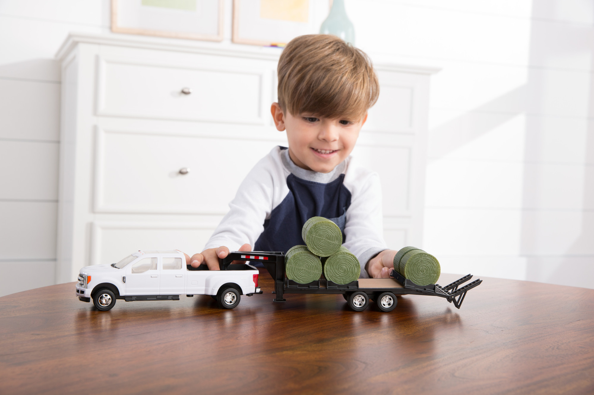 32 FORD PICKUP TRAILER & BALES