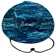 WATER HAT TEAL CAMO LOGO