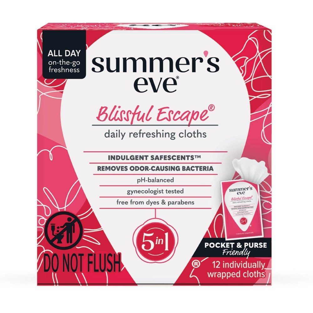 SUMMERS EVE CLNS CLOTH BLISSF 12
