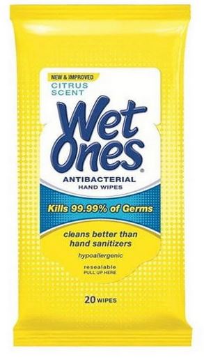 WET ONES TRAVEL WIPES TROPIC 20C