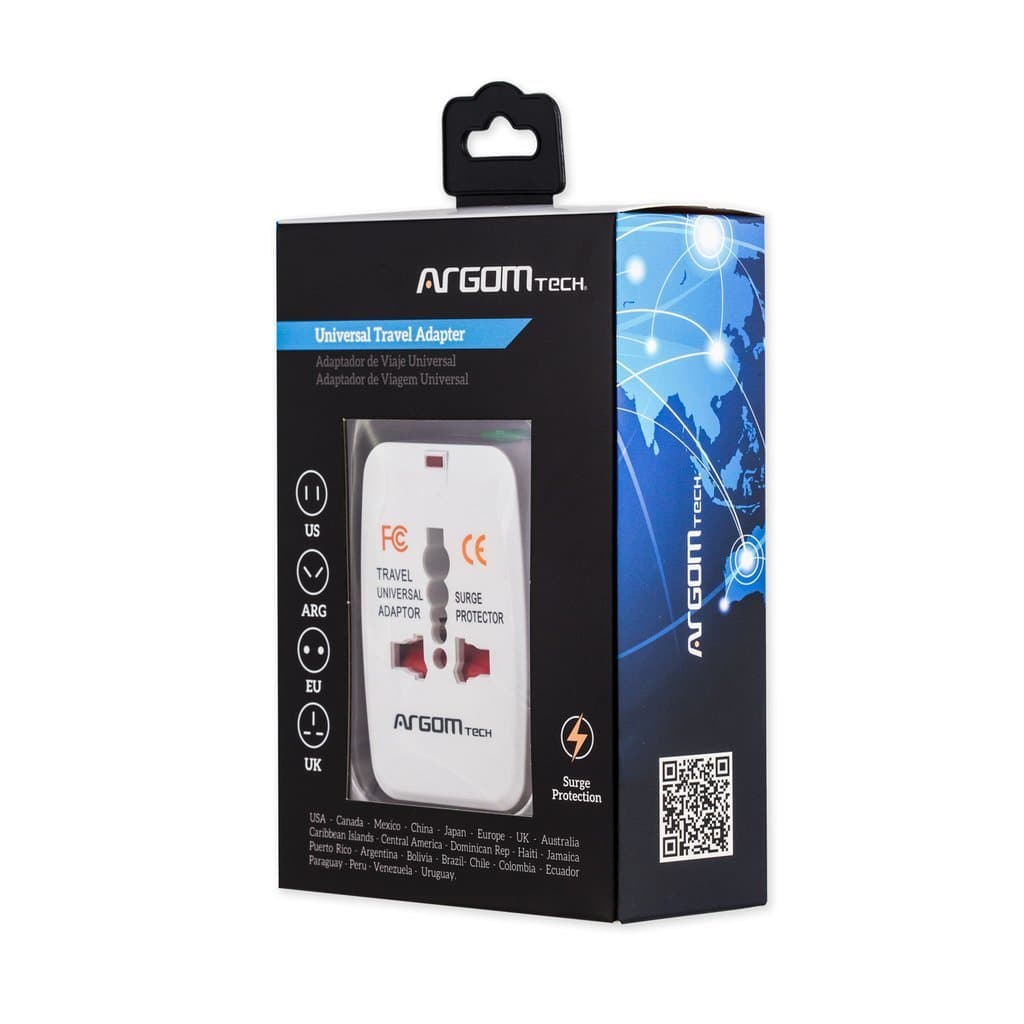 ARGON UNIVER TRAVEL ADAPTER WHT