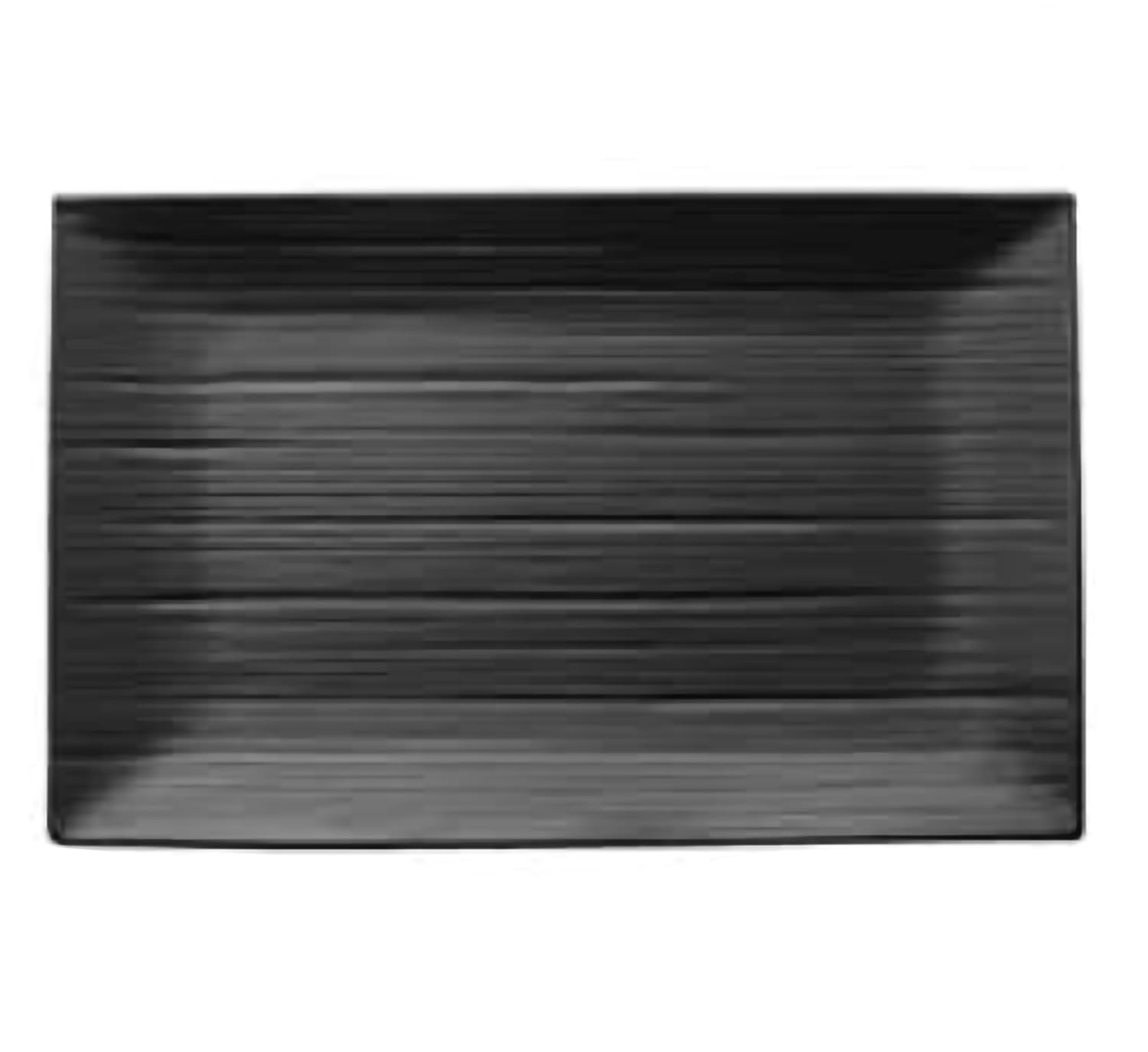 RECT BLK SATIN MELAMINE 13-1/2