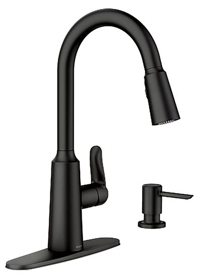FAUCET KTN H-ARC 1HNDL MAT BLK