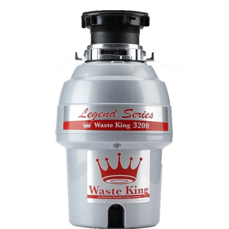 Waste King Legend L-3200 Garbage Disposer, 3/4 hp Motor, 115 V, Stainless