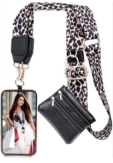 CLIP&GO STRAP ZIPP/POUCH LEOPARD