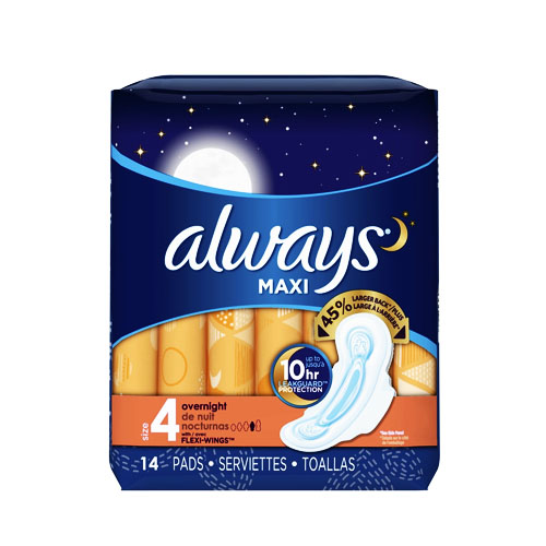 ALWAYS MAXI OVERNIGHT 16S