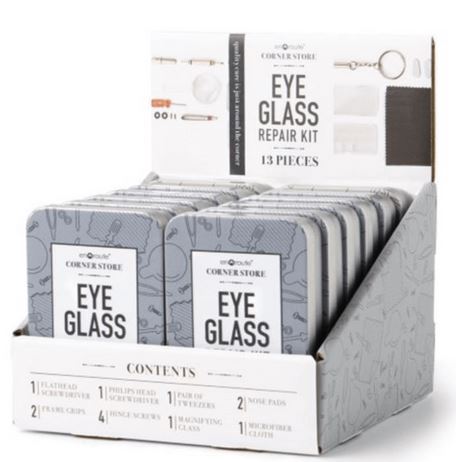 EYEGLASS REPAIR KIT W/TIN