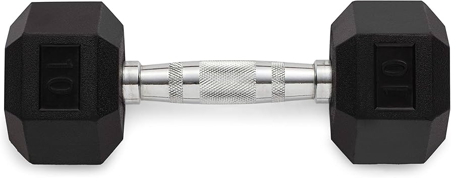WEIDER RUBBER HEX DUMBBELL 25LB