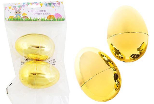 EASTER EGG GOLDEN JUMBO 2PK