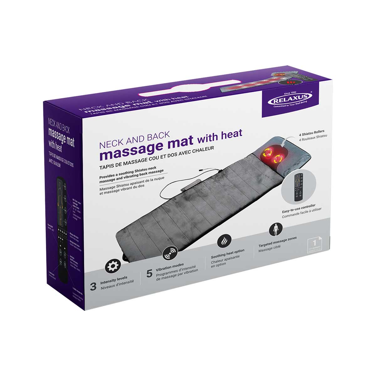 NECK & BACK HEAT MASSAGE MAT