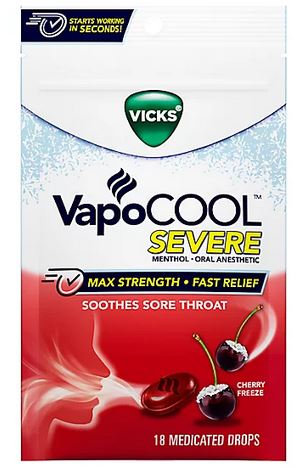 VAPOCOOL SEVERE CHERRY DROPS 18S
