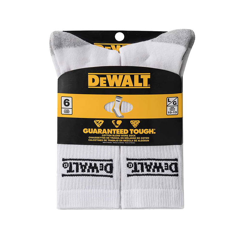 DEWALT MEN 6PK WORK CREW LOGO