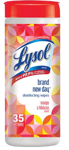 LYSOL WIPES MANGO 35CT