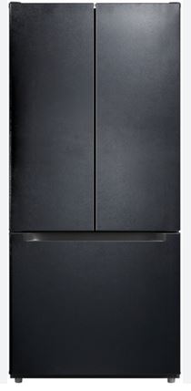 CROSLEY F/DOOR FRIDGE 18.4CF BLK