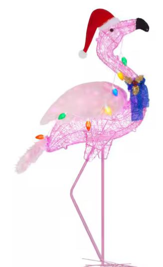 5'COASTAL LED FLAMINGO DECOR