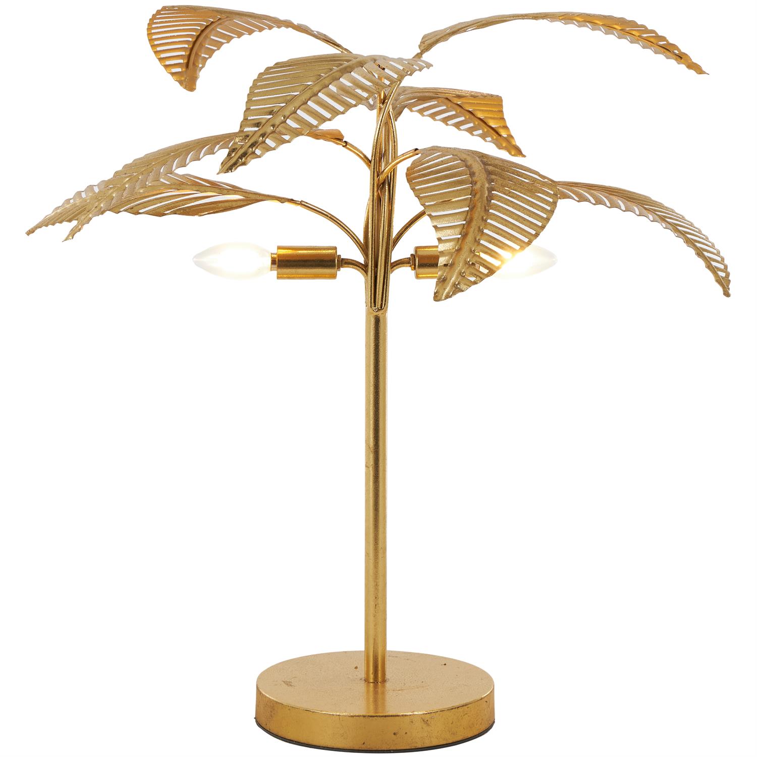 METAL TREE TABLE LAMP W RND BASE