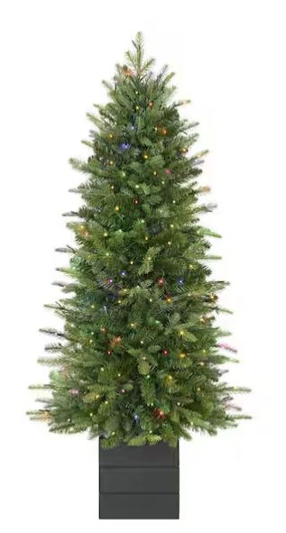 4FT PRELIT LED TREE W/POT