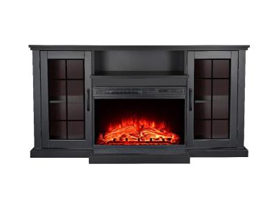 VITARA 75"TV STAND W/FIREPL BLK