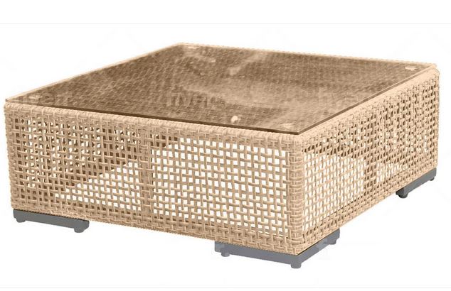 AUSTIN SQUARE COFFEE TABLE W/GL