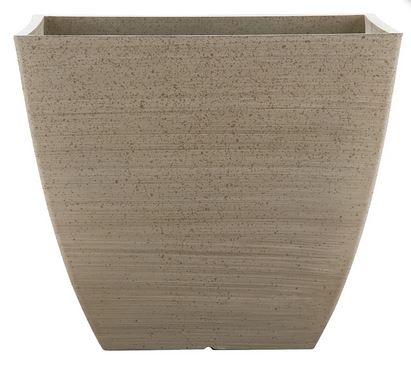 PLANTER SQ NEWLAND WHITE 16IN