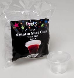 GELATIN SHOT CUPS W/LIDS 16CT