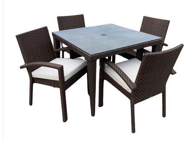 ATLANTIS 5PC ARMCHAIR SQ DINING