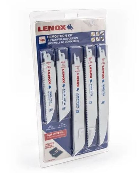 LENOX 12PC RECIPOCAL BLADE KIT