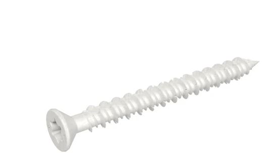 1/4X2-1/4 MASONRY STAR HEAD WHT