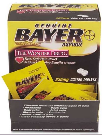 BAYER ASPIRIN 325MG TABLETS