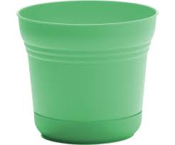 PLANTER SATURN MINT GREEN 12"