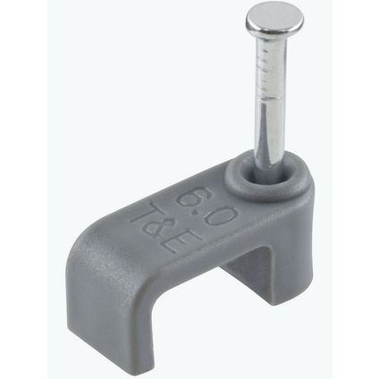 CABLE CLIP FLAT 6MM