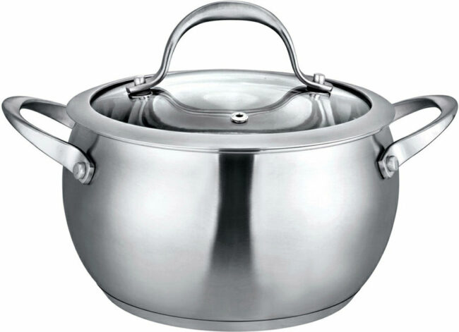 3QT S.S. Casserole Glass Lid