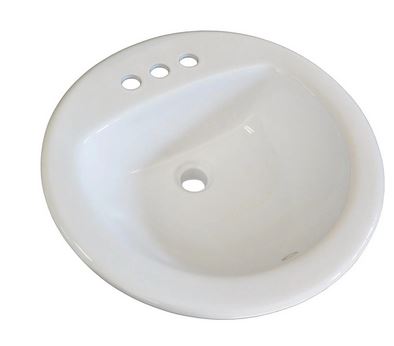 CANTON OAK LAWN 19" RND WHT 4"