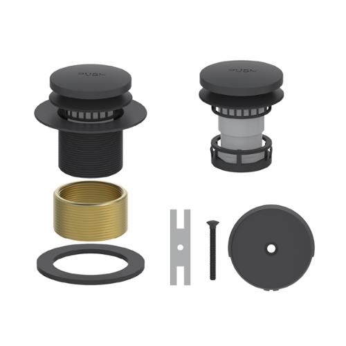 EASY CLN POPUP TUB/SHOWER BLACK
