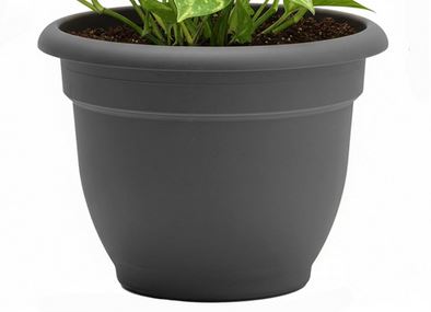 PLANTER ARIANA CHARCOAL 10"