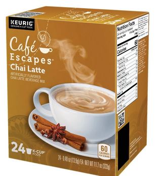 KEURIG CAFE ESCAPE CHAI LATTE 24