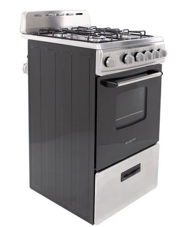 20" SS GAS RANGE GLASS DOOR